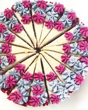 Red, White, and Blue Cake for Memorial Day at Empowered Plant Cakes in Virginia Beach