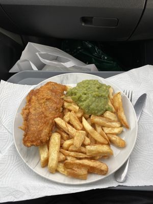 Banana blossom at JJ's Vish & Chips in Leeds