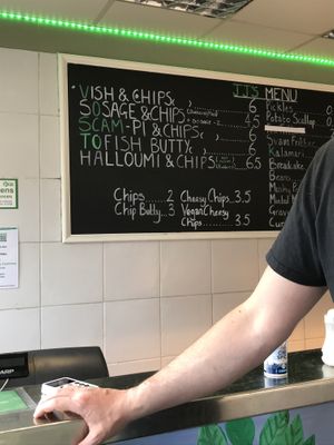Menu at JJ's Vish & Chips in Leeds