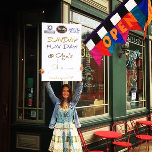 Sunday is always a fun day Olga's! at Olga Gallery Cafe & Bistro in Coudersport