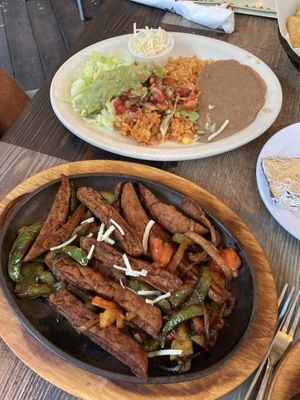 4 Flour tortillas would never be able to use all this Chickun   at Fiesta Grande in Mount Dora