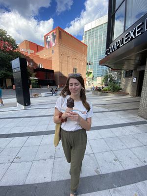 Petite dipped cone  at Chocolats Favoris in Montreal