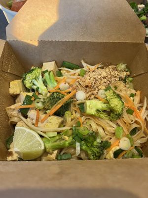 Pad Thai. Good but a little too sweet.  at Mugi in Toronto