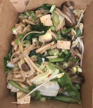 Drunken Noodles  at Mugi in Toronto