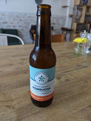 Mango kombucha at Ministry of Cat in Phnom Penh