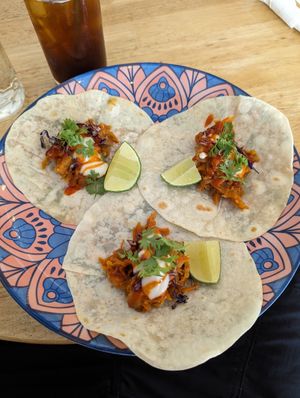 Caribbean tacos 🌮 at Ministry of Cat in Phnom Penh
