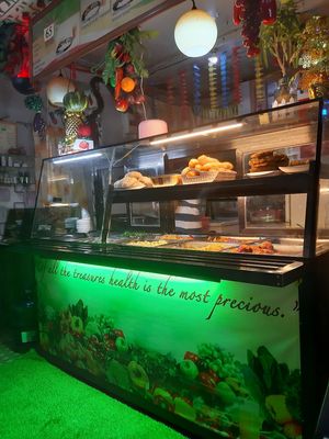 Plain veggies with meat alternatives menu at Natural Health Care and Vegetarian Cuisine in Butuan City