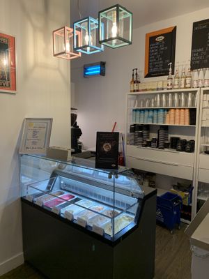 Cafe counter  at Simply Cheesecake in Gateshead