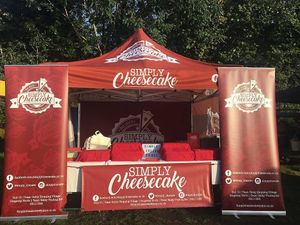 Market stall - social media  at Simply Cheesecake in Gateshead
