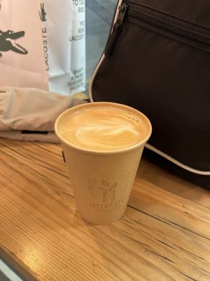 Cappuccino mit Hafermilch ist „the best“   at Haferkater - Hbf Dresden in Dresden