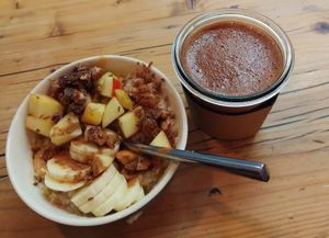 Mokka Chocolate mit Hafermilch und Powerkater at Haferkater - Hbf Dresden in Dresden