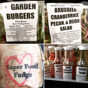 the food selection  at Pat Greer's Kitchen in Houston