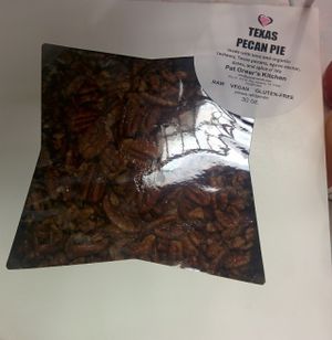 Raw pecan pie, cashew base.
 at Pat Greer's Kitchen in Houston