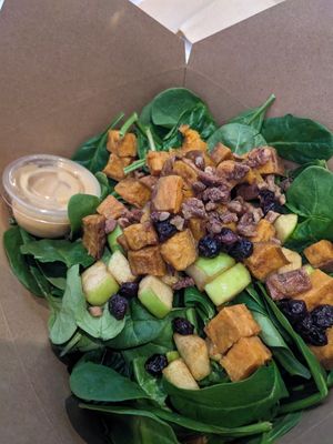 Candied sweet potato salad at Bona Fide Juicery in Appleton