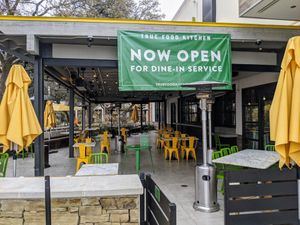 Patio dining available. at True Food Kitchen - Century Oaks in Austin