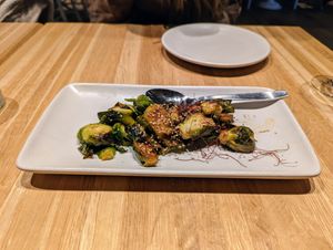 Brussel Sprouts. at True Food Kitchen - Century Oaks in Austin