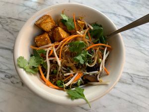 Delicious Korean noodles! at True Food Kitchen - Century Oaks in Austin