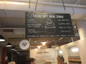 Sign at Seed + Mill in New York City