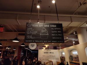 This sign very effectively caught my friend's attention walking by at Seed + Mill in New York City