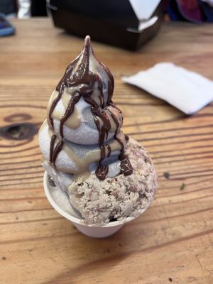 Sesame + black sesame swirl sundae   at Seed + Mill in New York City