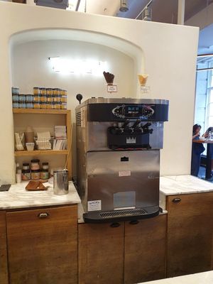 Icecream machine at Seed + Mill in New York City