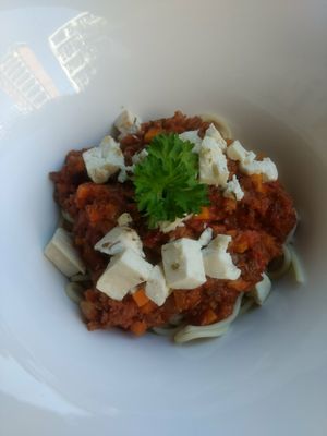 Spaghetti at Mud Bistro in Da Nang