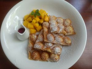 Waffles at Mud Bistro in Da Nang