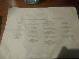Drink menu at Mud Bistro in Da Nang