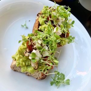 The avocado was incredible with vegan feta😍 at Mud Bistro in Da Nang