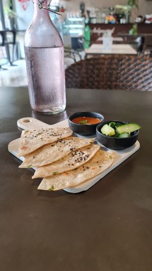 Scallion pancakes added for Jay Festival special menu at Vistro in Bangkok