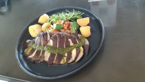 Portobello steak, not grilled at Vistro in Bangkok