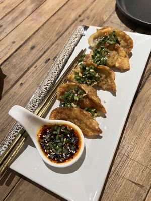 Fried gyoza 🥟   at Vistro in Bangkok