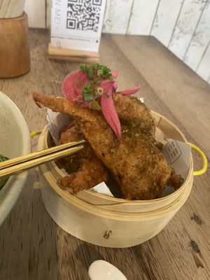 Zatar fried chicken 😍  at Vistro in Bangkok