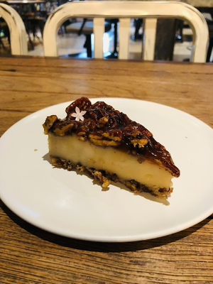 Caramel pecan cheesecake - so good! at Vistro in Bangkok