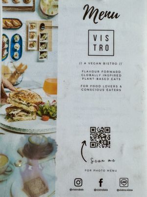 Menu 2023  at Vistro in Bangkok
