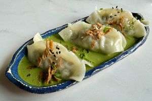 Thai curry dumplings  at Vistro in Bangkok