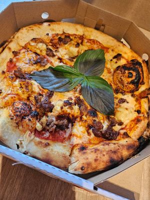 Forza Pizza 9 inch 350 baht ~ 12/1/24 at Vistro in Bangkok