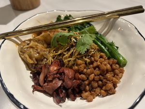 Wonton char siu mee  at Vistro in Bangkok