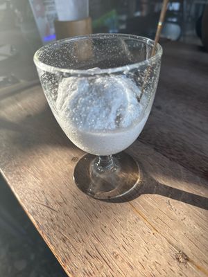 Coconut ice cream (vegan)  at Vistro in Bangkok