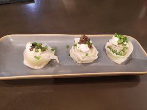 Expensive, nothing special, but the Tom Yum sandwiches is yummy 😋 at Vistro in Bangkok