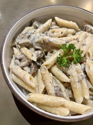 Truffle cream penne  at Vistro in Bangkok