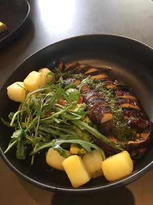 Portobello mushroom steak at Vistro in Bangkok