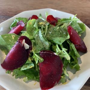 Beet “ravioli”  at Vistro in Bangkok