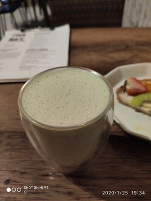 Matcha Latte at Vistro in Bangkok