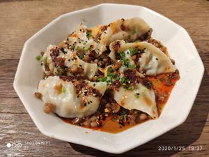 Spicy dumpling at Vistro in Bangkok