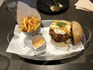 Portobello burger at Vistro in Bangkok