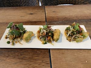 Burmese tacos at Vistro in Bangkok