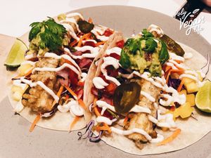 Baja phish tacos at Vistro in Bangkok