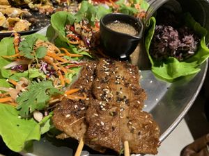 Super authentic mock meats  at Vistro in Bangkok