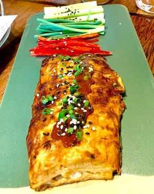 DIY Peking 'Duck' (provided wraps not included in photo) at Vistro in Bangkok